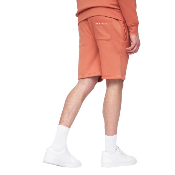 Henleys Mens Metafone Sweat Shorts L R Brick Red Brick Red L R