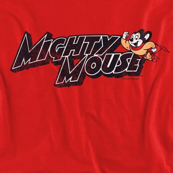 Mighty Mouse Unisex Vuxen Might Logo Sweatshirt M Röd Red M