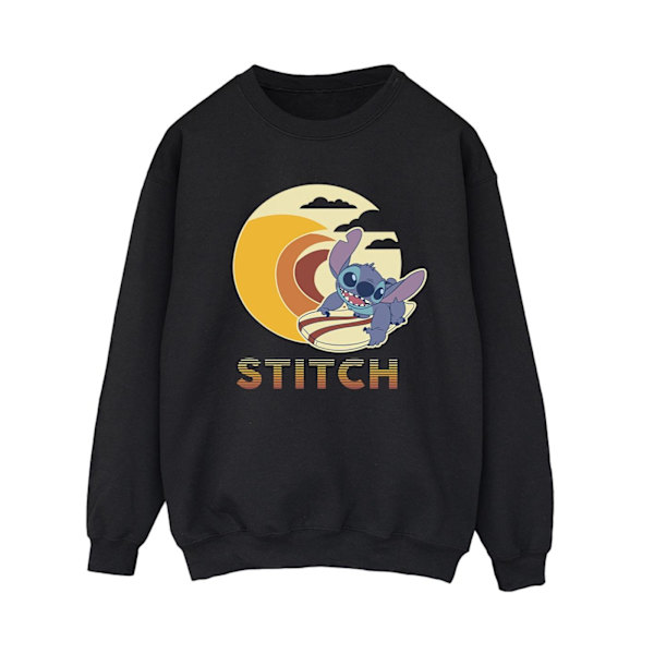 Disney Dam/Kvinnor Lilo & Stitch Sommarvågor Sweatshirt M Svart Black M