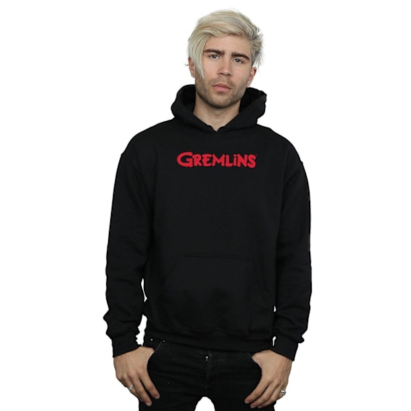 Gremlins Herr Text Logo Hoodie M Svart Black M