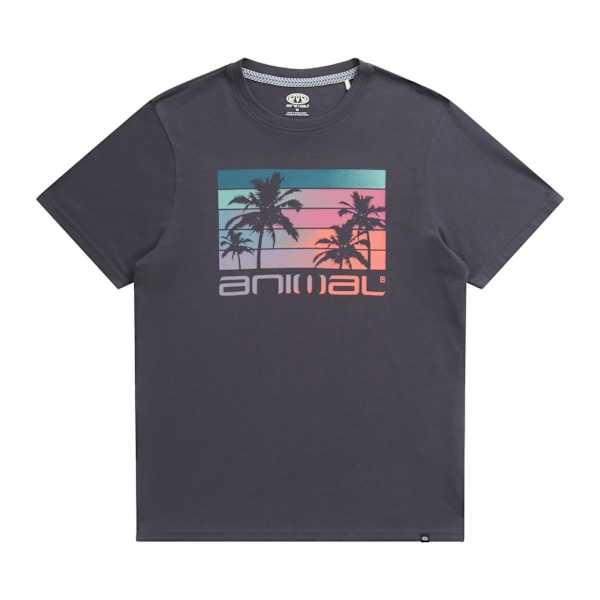 Animal Mens Classico Wave Organic T-Shirt XXL Charcoal Charcoal XXL