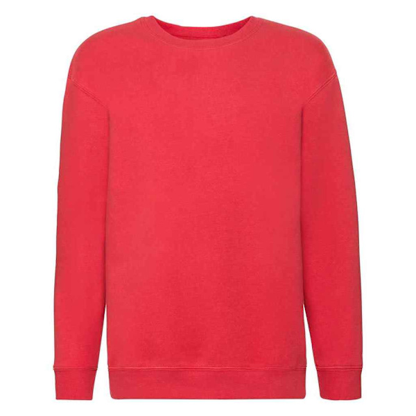 Fruit of the Loom Premium Drop Shoulder Sweatshirt för Barn Red 9-11 Years