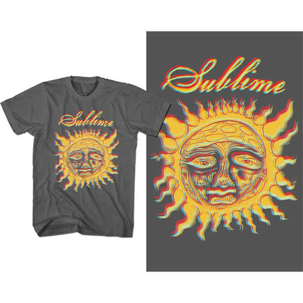 Sublime Unisex Adult Sun Cotton T-Shirt S Charcoal Grey Charcoal Grey S