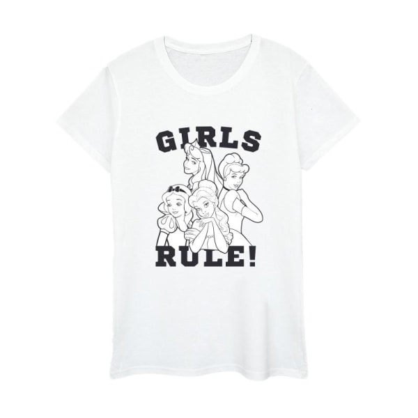 Disney Dam/Dam Prinsessor Flickor Rule T-shirt i bomull XXL W White XXL