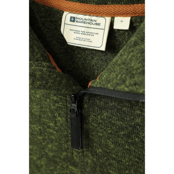 Mountain Warehouse Idris II Halvzip Fleece Top M Mörk Khaki Dark Khaki M