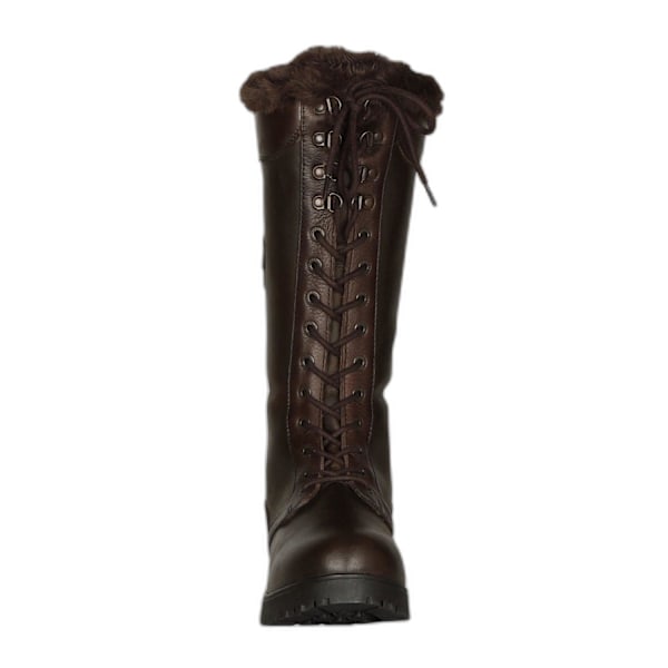 Moretta Dam/Dam Nola Läder Snörning Standard Country Boo Brown 9 UK