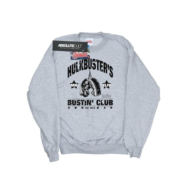 Marvel Womens/Ladies Iron Man Hulkbuster´s Bustin´ Club Sweatshirt Heather Grey L