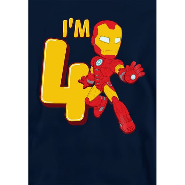 Marvel Barn/Barn Iron Man 4-årsdag Huvtröja 7-8 År Marinblå Navy 7-8 Years