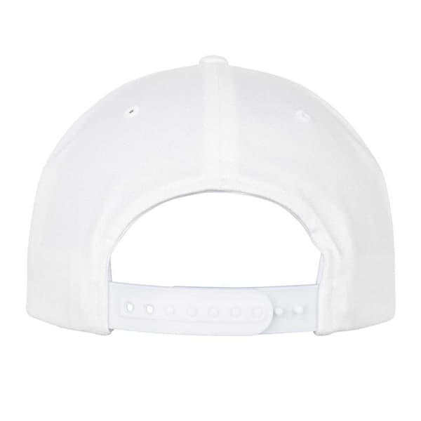 Flexfit Snapback-keps i ekologisk bomull, en storlek, vit White One Size