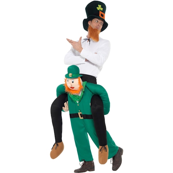 Smiffys Unisex Vuxen Leprechaun St Patricks Day Ryggsäckskostym Green One Size
