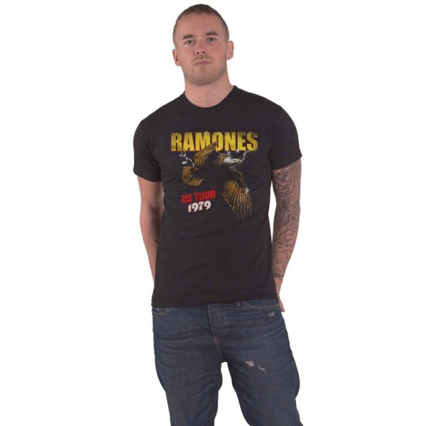 Ramones Unisex Vuxen Tour 1979 T-shirt S Svart Black S