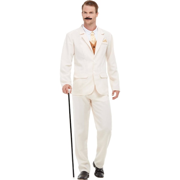 Smiffys Herr 20-tals Kostym L R Vit White L R