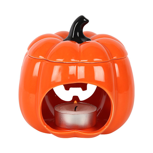 Something Different Jack-O Keramisk Lykta Oljebrännare En Storlek Orange One Size