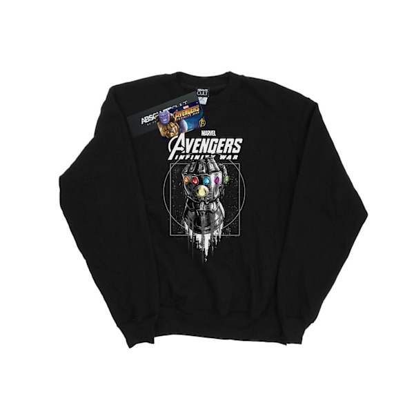 Marvel Dam/Kvinnor Avengers Infinity War Gauntlet Sweatshirt Black XL