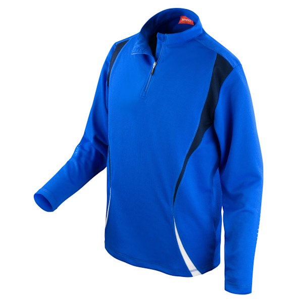 Spiro Unisex Adult Trial Training Base Layer Top XS Royal Blue/ Royal Blue/Navy/White XS