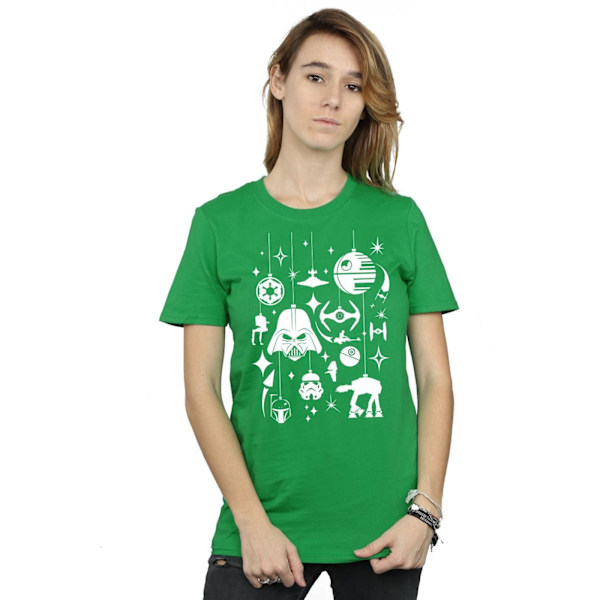 Star Wars Dam/Damer Juldekorationer Bomull Boyfriend Irish Green XXL