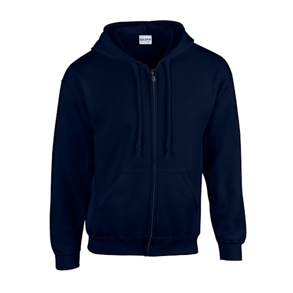 Gildan Herr Heavy Blend Full Zip Hoodie S Marinblå Navy S