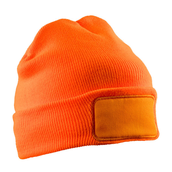 Result Unisex Vuxen Thinsulate Tryckbar Vintermössa En Storlek Fluorescent Orange One Size