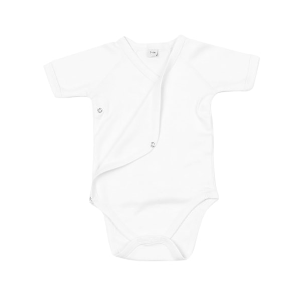 Babybugz Baby Unisex Ekologisk Bomull Kimono Body 3-6 Månader White 3-6 Months