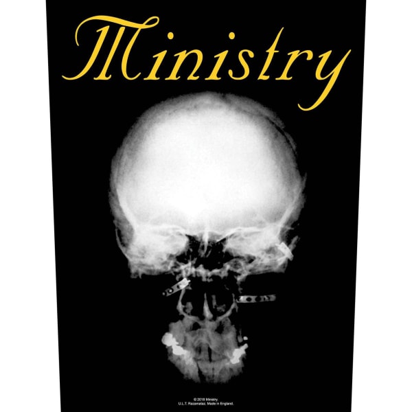 Ministry The Mind är en hemsk sak att smaka Patch One Size B Black/White/Yellow One Size