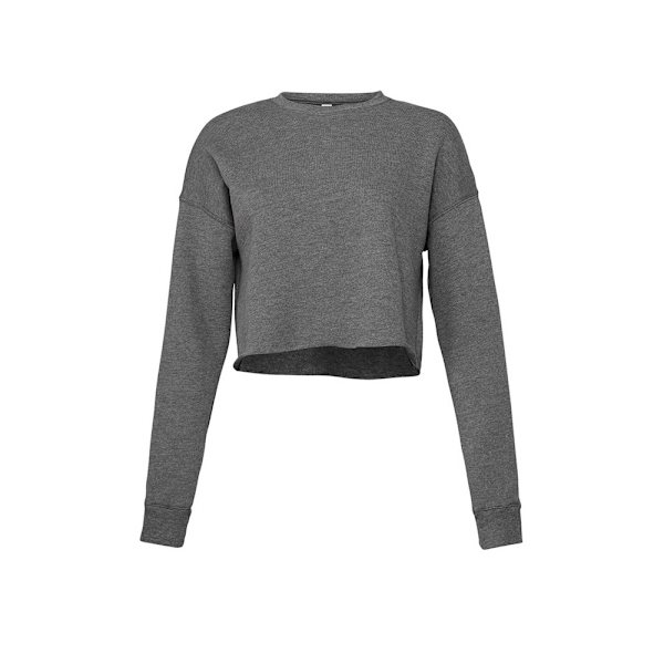 Bella + Canvas Damklippt Sweatshirt M Deep Heather Deep Heather M