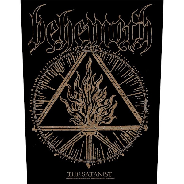 Behemoth The Satanist Patch En Storlek Svart/Guld Black/Gold One Size