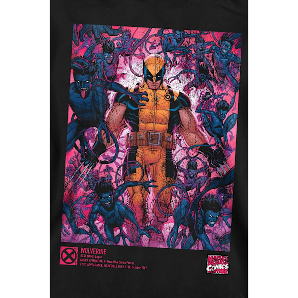 Marvel Unisex Vuxen X-Men Wolverine Nightcrawler Sweatshirt L B Black L
