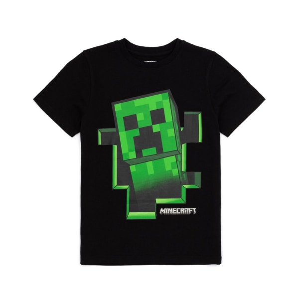 Minecraft Creeper T-shirt för barn 13-14 år, svart Black 13-14 Years