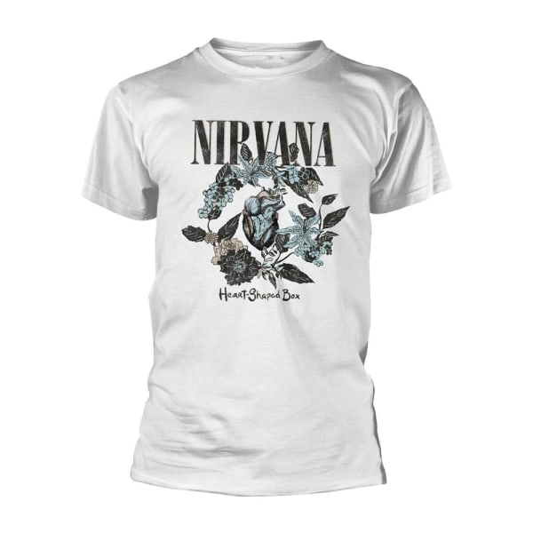 Nirvana Unisex Vuxen Hjärtformad Box T-shirt M Vit White M