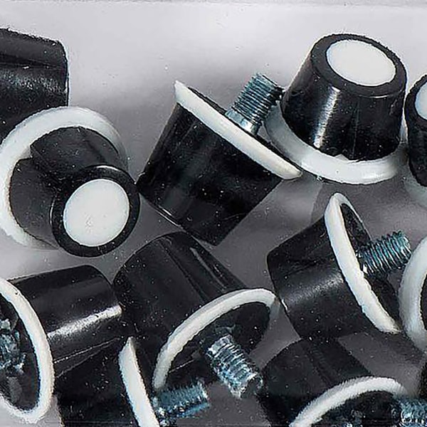 Precision Nylon Fotbollsdobbar (12-pack) One Size Svart/Vit Black/White One Size