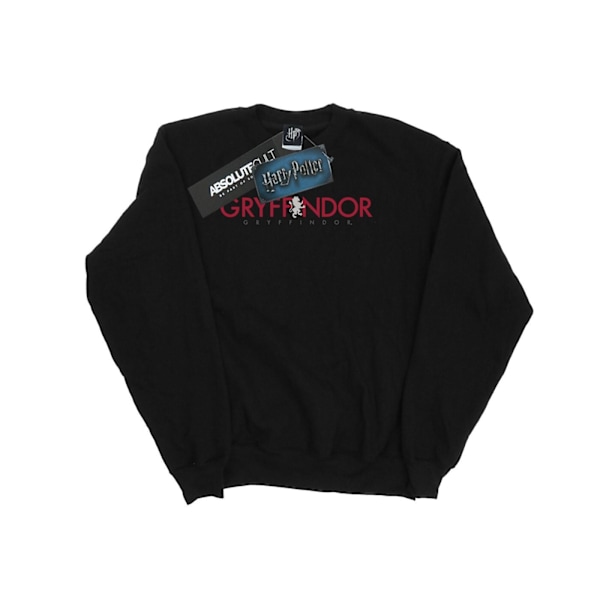 Harry Potter Boys Gryffindor Text Sweatshirt 7-8 år Svart Black 7-8 Years