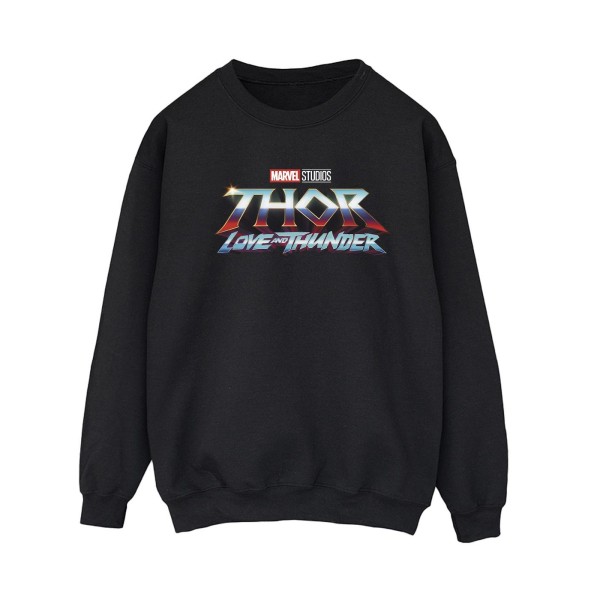 Marvel Womens/Ladies Thor Love And Thunder Logo Sweatshirt L Bl Black L