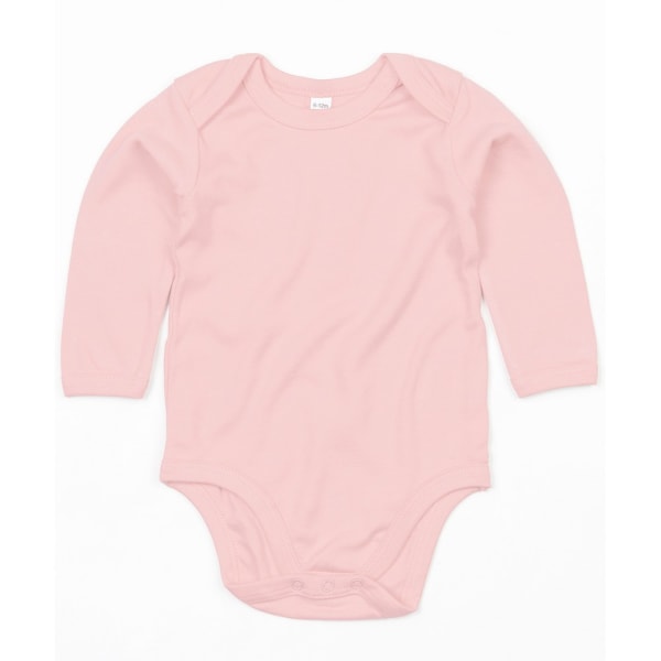 Babybugz Baby ekologisk långärmad bodysuit 12-18 månaders pulver Powder Pink 12-18 Months