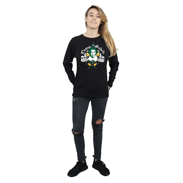 Elf Dam/Damer Headed Ninny Muggins Sweatshirt L Svart Black L