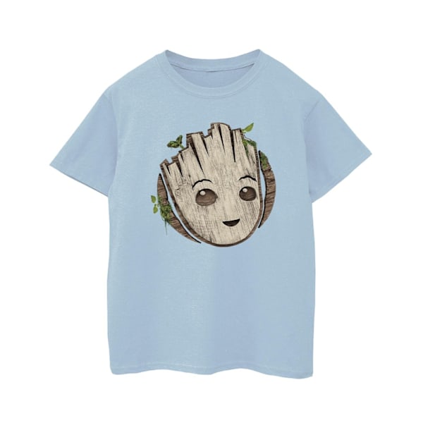 Marvel Boys I Am Groot Trähuvud T-shirt 5-6 år Baby Blue Baby Blue 5-6 Years