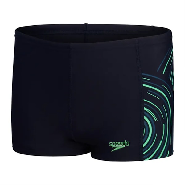 Speedo Pojkar Plastisol Badshorts 15-16 År Marinblå/Grön Navy/Green 15-16 Years