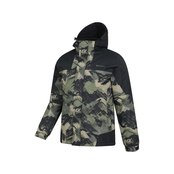 Mountain Warehouse Herr Shadow II Mönstrad Skidjacka L Mörkgrå Dark Green L