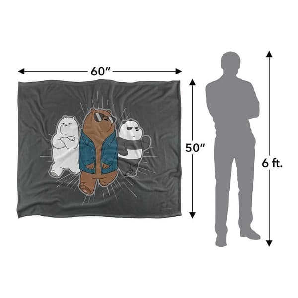 We Bare Bears Silkeslen Jacka Supermjuk Filt One Size Multicolo Multicoloured One Size