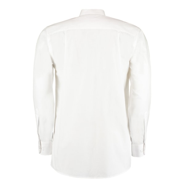 Kustom Kit Herr Workforce Classic Långärmad Skjorta L Vit White L