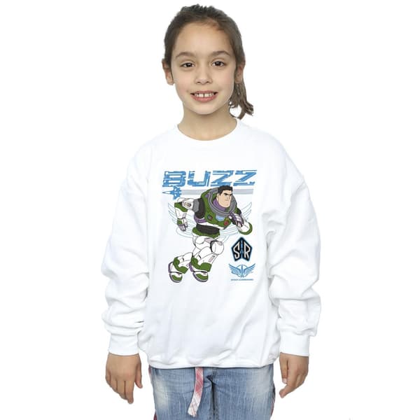 Disney Flickor Lightyear Buzz Run To Action Tröja 9-11 År White 9-11 Years