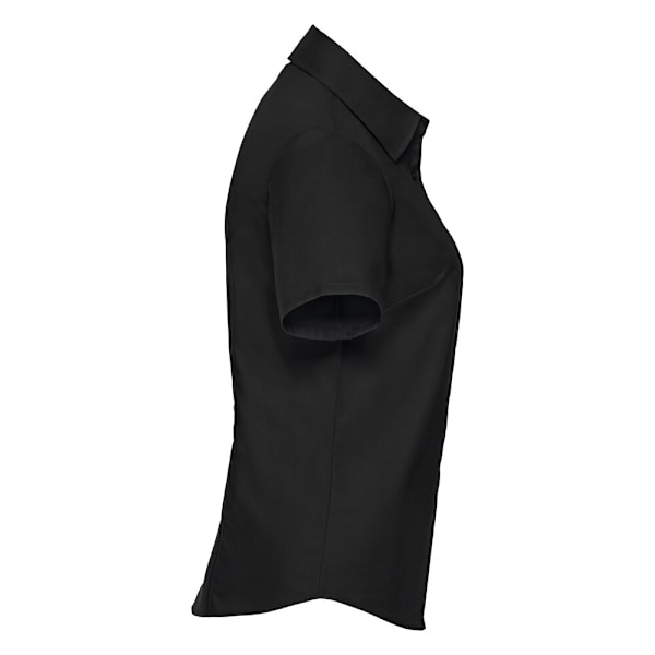 Russell Collection Dam/Kvinnors Oxford Kortärmad Skjorta XXL Black XXL