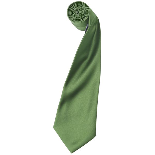 Premier Mens Plain Satin Tie (Narrow Blade) (2-pack) One Size Sage Sage One Size