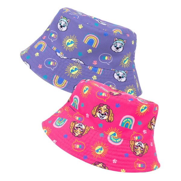 Paw Patrol Flickvänners Vändbara Hinkhatt En Storlek Rosa/Lila Pink/Purple One Size