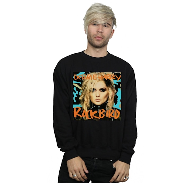 Debbie Harry Mens Rockbird Cover Sweatshirt L Svart Black L