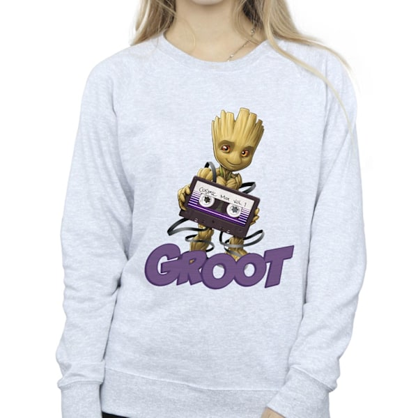 Guardians Of The Galaxy Dam/Damer Groot Kassett Sweatshirt Sports Grey XXL