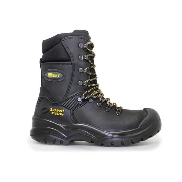 Grisport Combat Waxy Läder Säkerhetskängor 10.5 UK Svart Black 10.5 UK