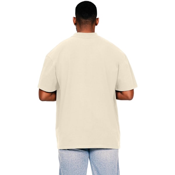 Casual Classics Mens Ringspun Cotton Extended Neckline Tall Oversized T-Shirt M Ecru Ecru M