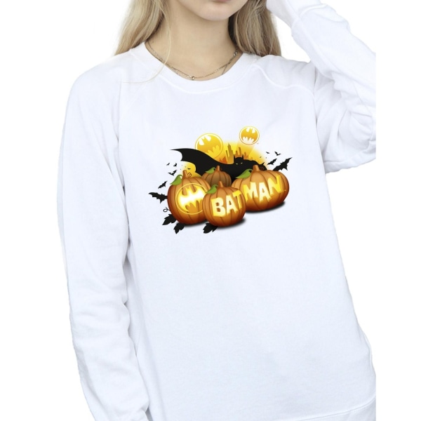 DC Comics Dam/Dam Batman Pumpkins Sweatshirt M Vit White M