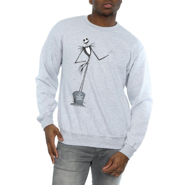 Disney Herr Nightmare Before Christmas Jack Pose Sweatshirt S S Sports Grey S