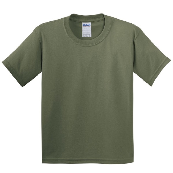 Gildan Youth Unisex Heavy Cotton T-Shirt XS Militärgrön Military Green XS